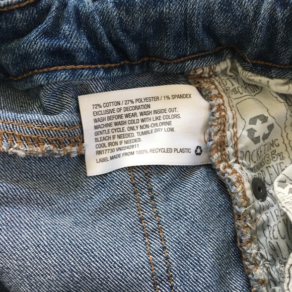 Girls Cat & Jack Embroidered Cat Knee Jeans sz12 - Picture 4 of 4